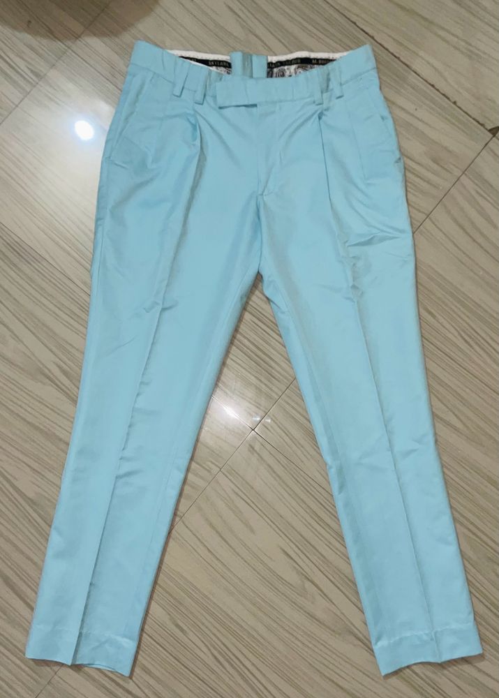 Sky Blue Tailored Stitch Pants