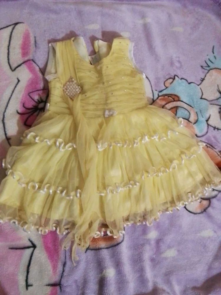 Cute Yellow Party Dress