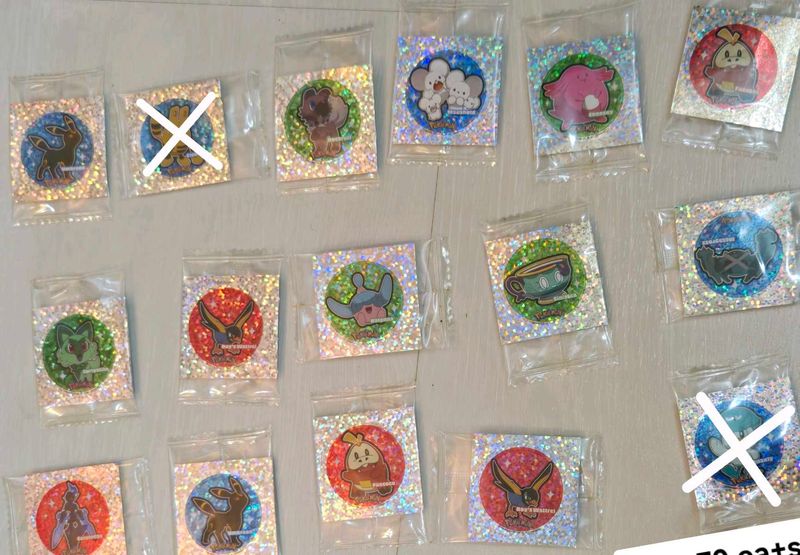Nissin Ramen 14 Pokemon Holo Stickers Freebie