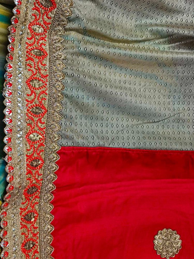 Elegant Embroidered Saree