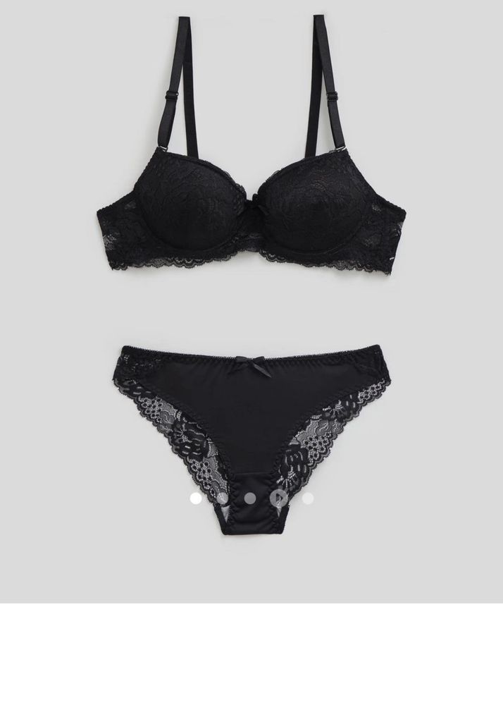 Black Lace Bra &amp; Panty Set