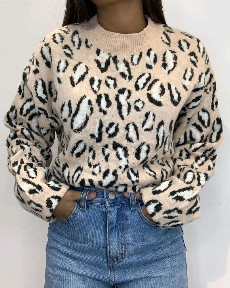 Jacquard Knit Sweater