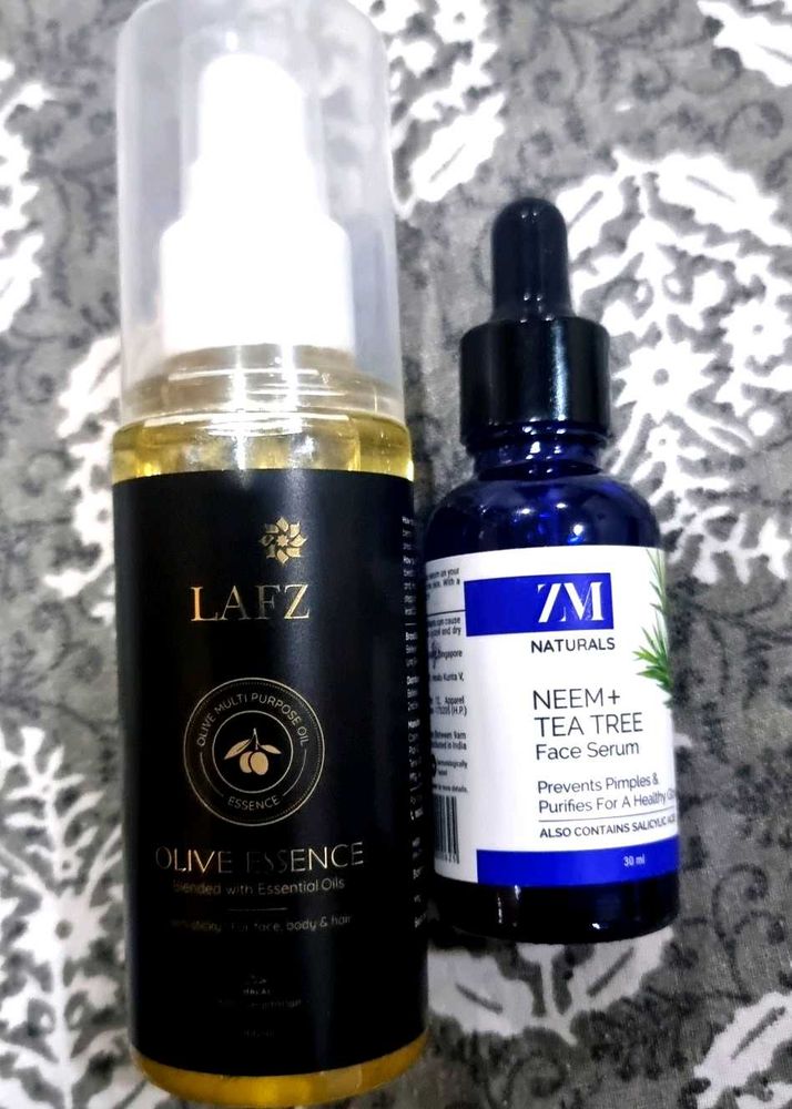 Olive Essence And Neem Tea Tree Serum
