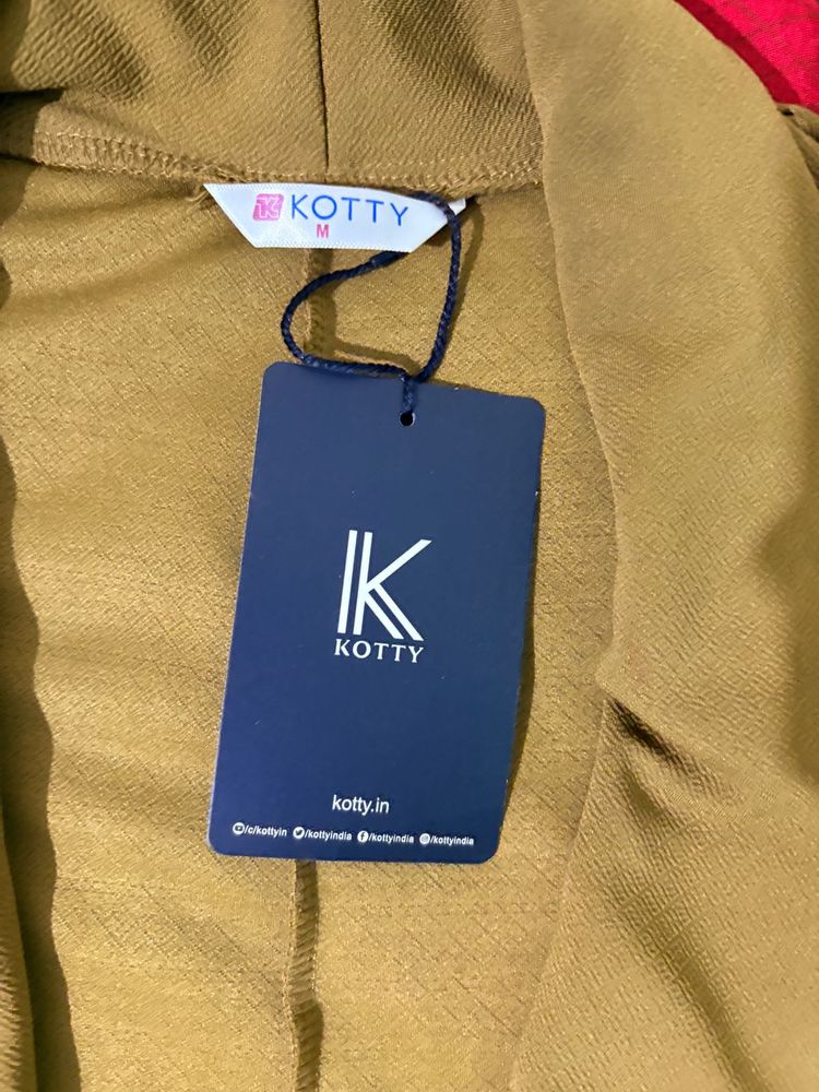 Kotty Brown Casual Blazer For Women