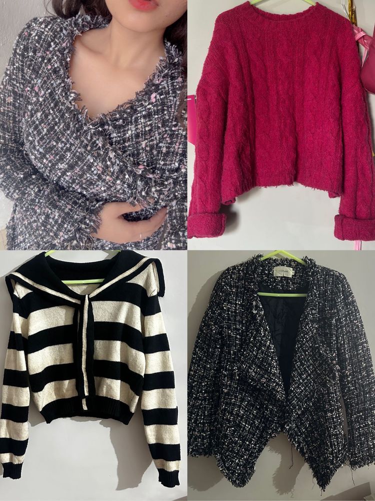 Combo 3 Blazer &amp; Pullovers