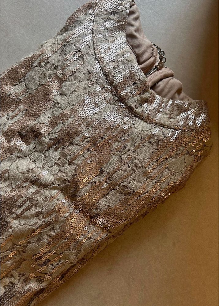 Golden Sequence Party Dress
