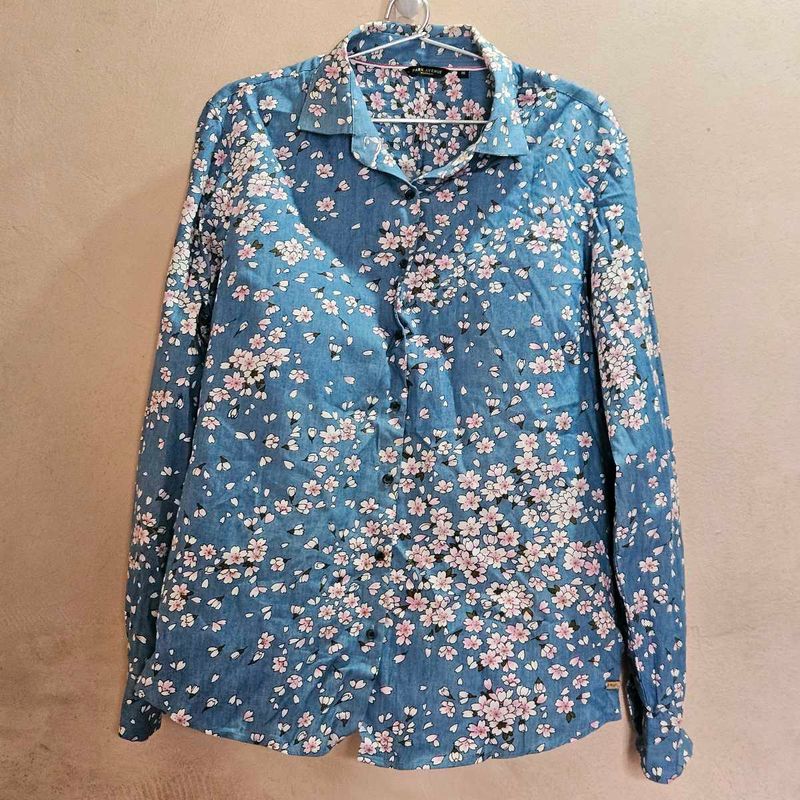 Floral Print Long Sleeve Shirt