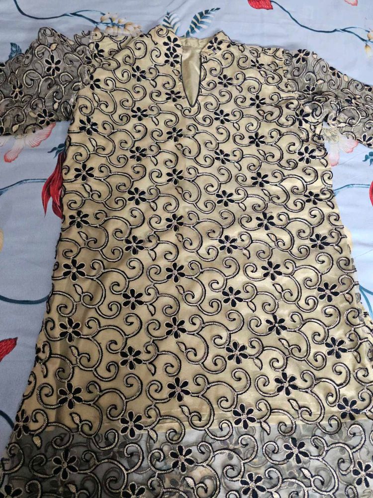 Beautiful Black Short Kurta