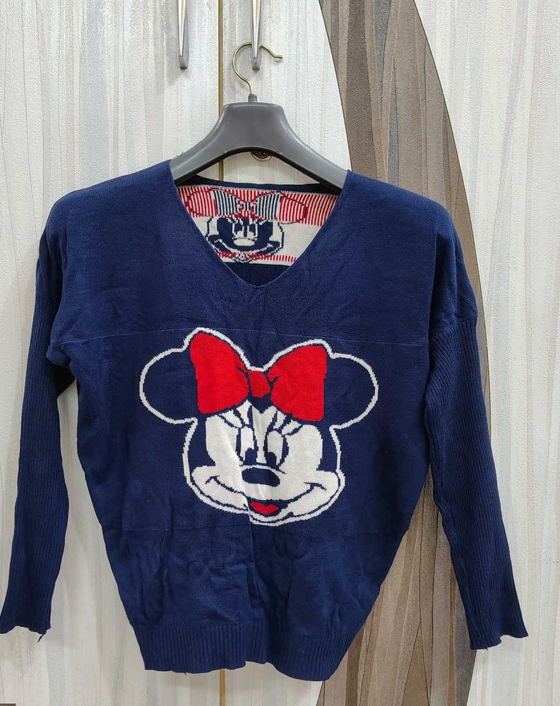 Minnie Mouse V-Neck Sweater