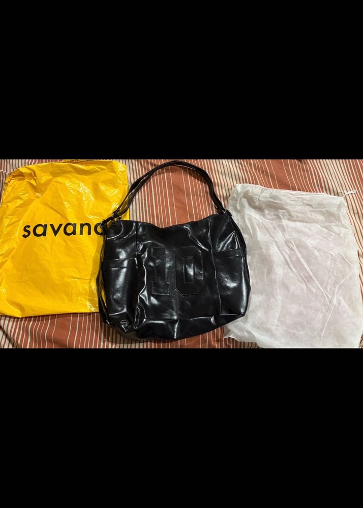 Solid Bucket Shoulder Bag