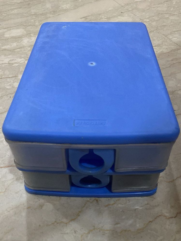 Blue White Rectangular Storage/organiser/container