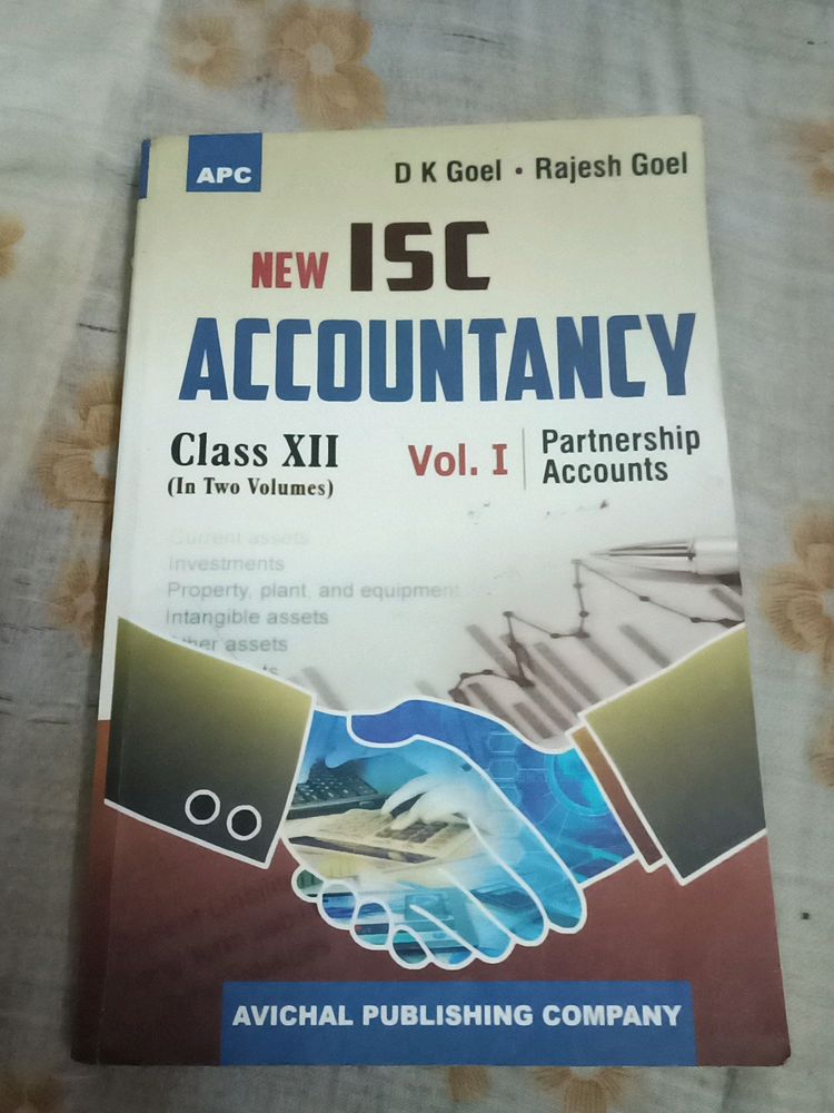 12 class DK Goel New ISC Accountancy book Vol 1