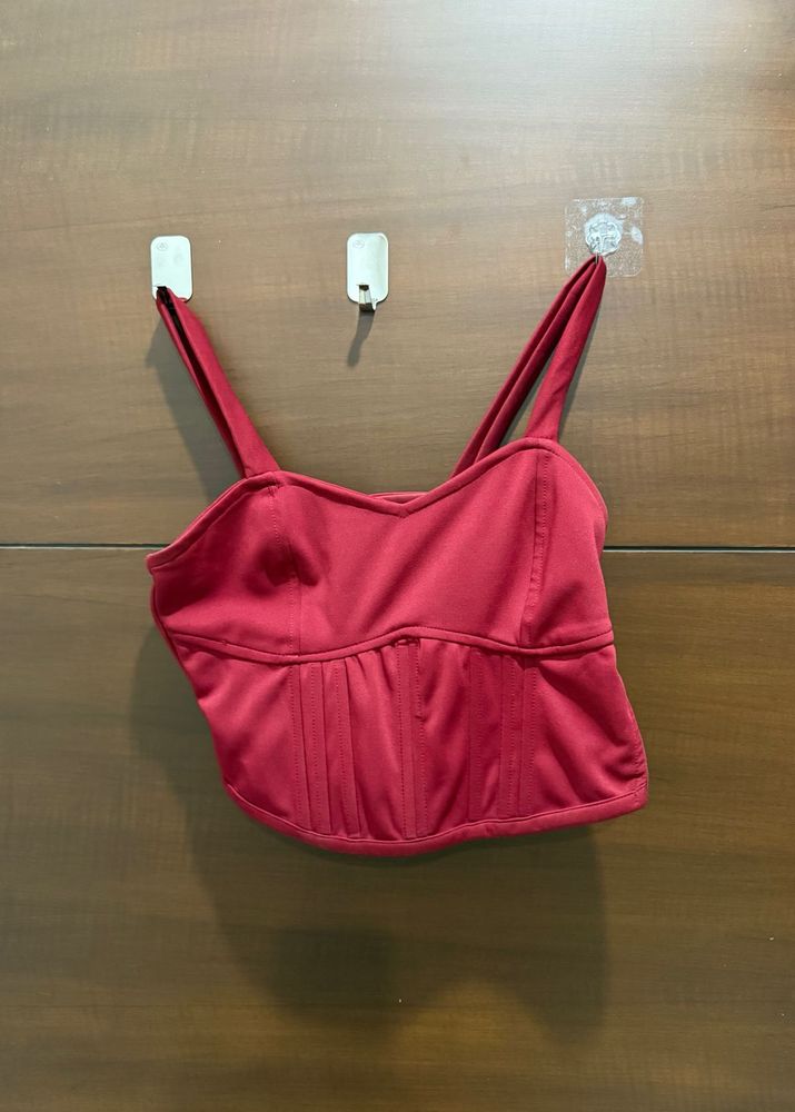 Red Corset Top - Small Size