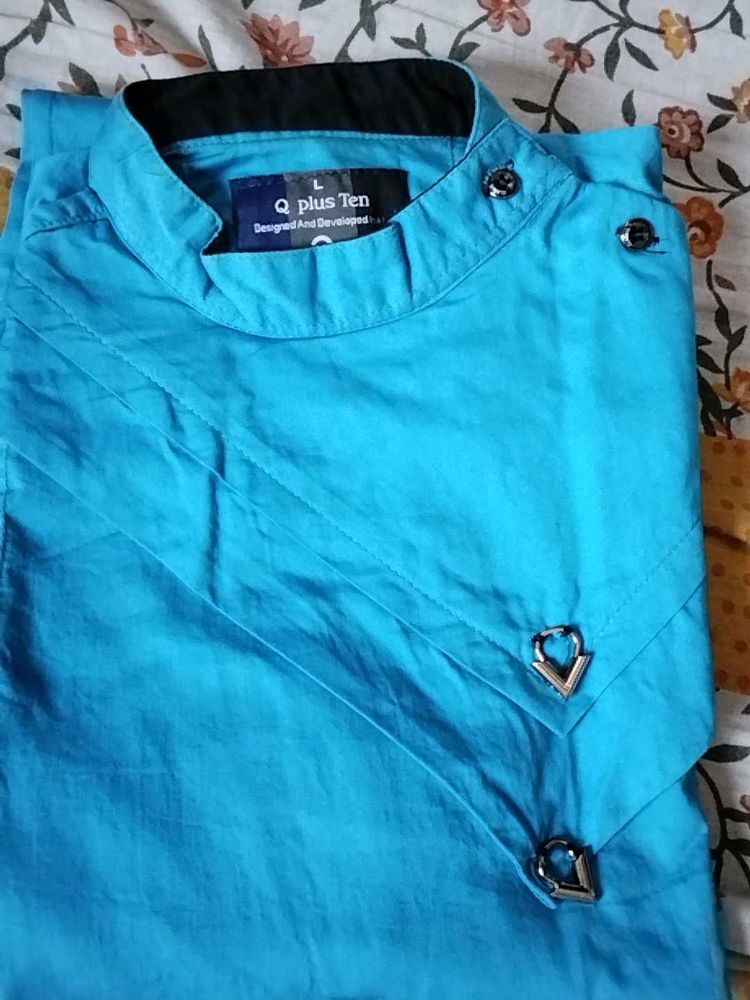 Men's Stylish Blue Kurta