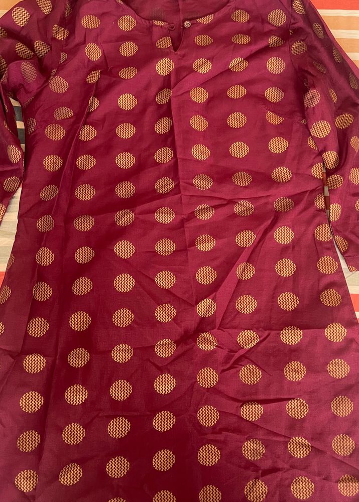 Purple Kurti Pant Set