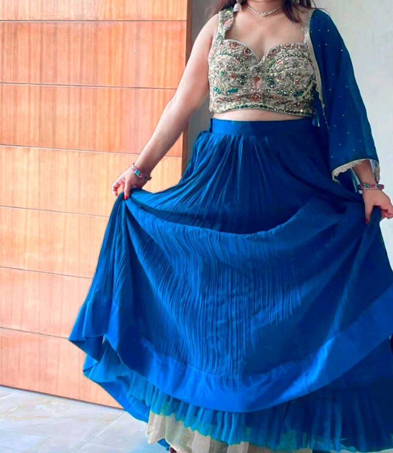 🔥 Designer morpankhi Lahenga with Purse 🔥