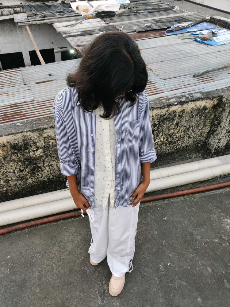 UNIQLO Y2K AESTHETIC TRENDING Striped  Shirt