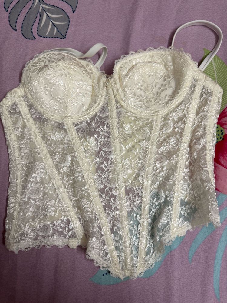 Vintage White Corset