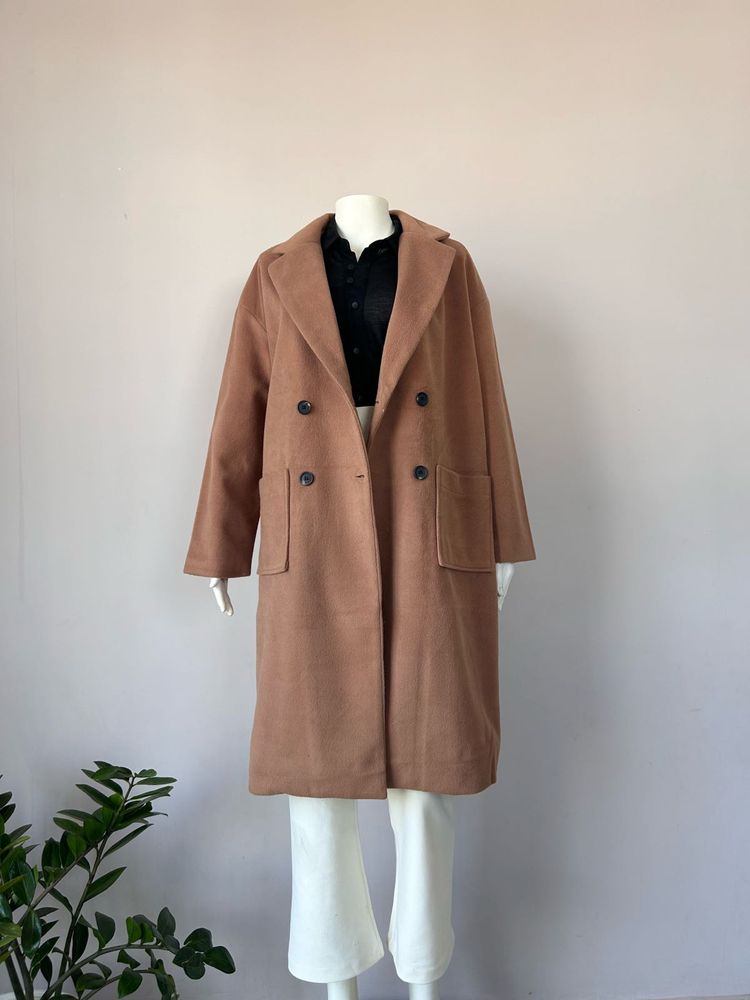 Beige Color Premium Overcoat