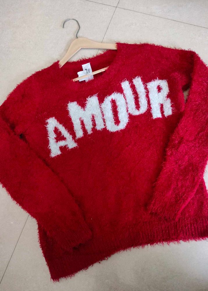 Women&#39;s  Red Sweater