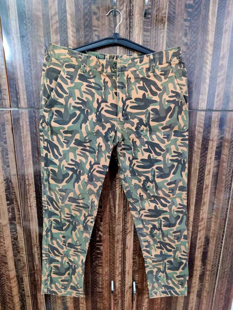 Army Print Chinos