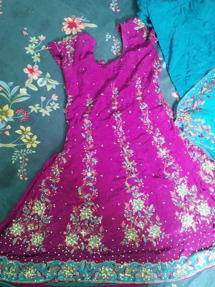 Purple Dress Material