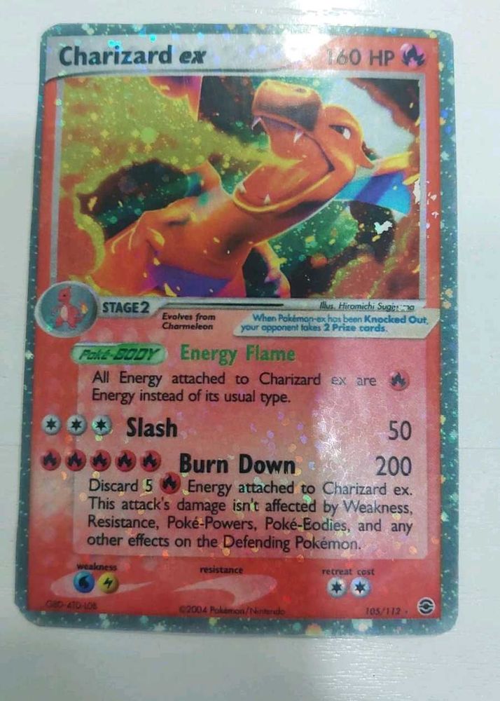 Pokemon Charizard EX proxy Card(ko/knockoff)