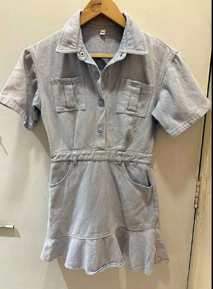Cute Denim Mini Dress