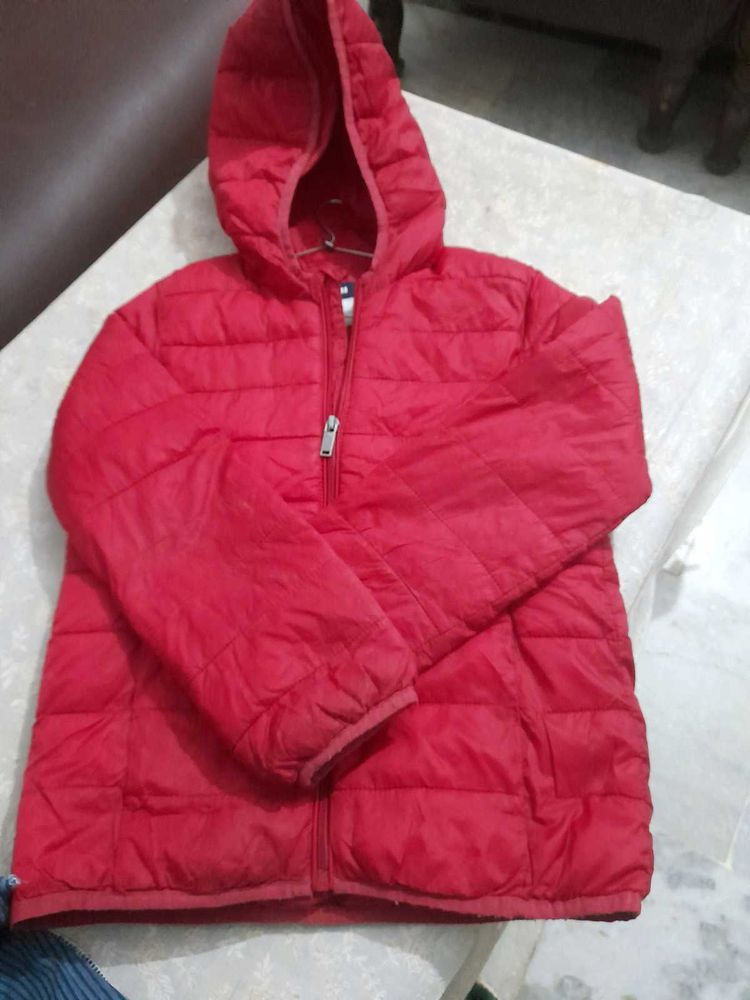Red Hooded Jacket