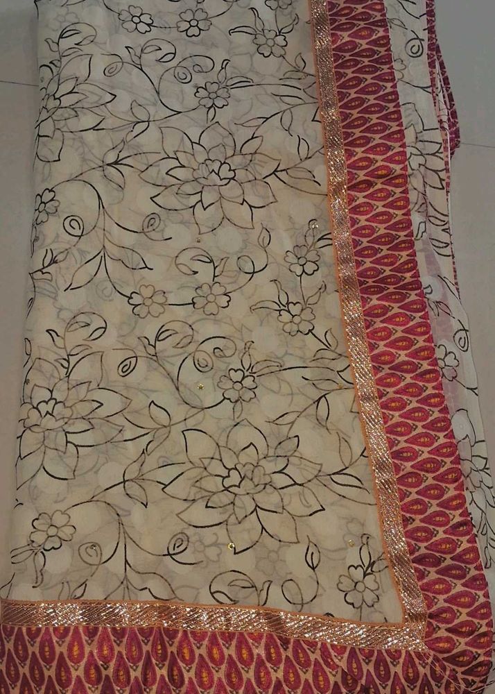 Elegant cream saree