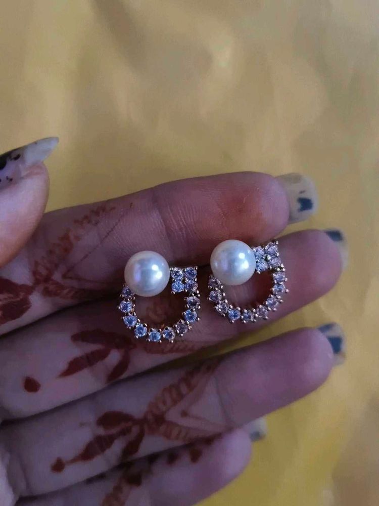 Pearl Halo Earrings