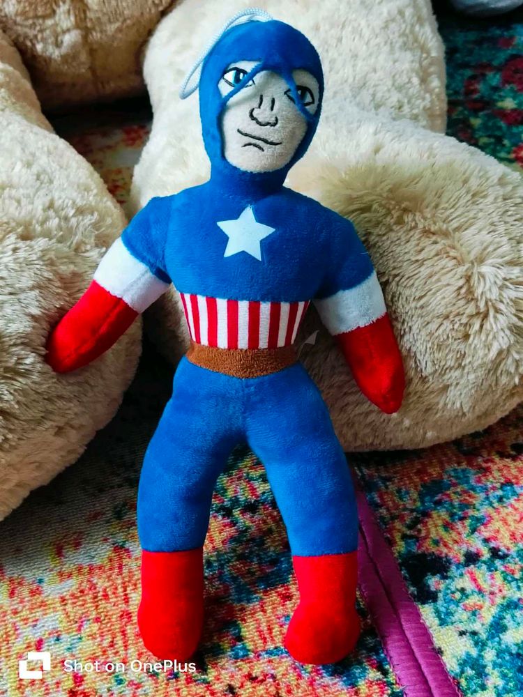 Combo Of Captain America And Iron Man Plush Toy