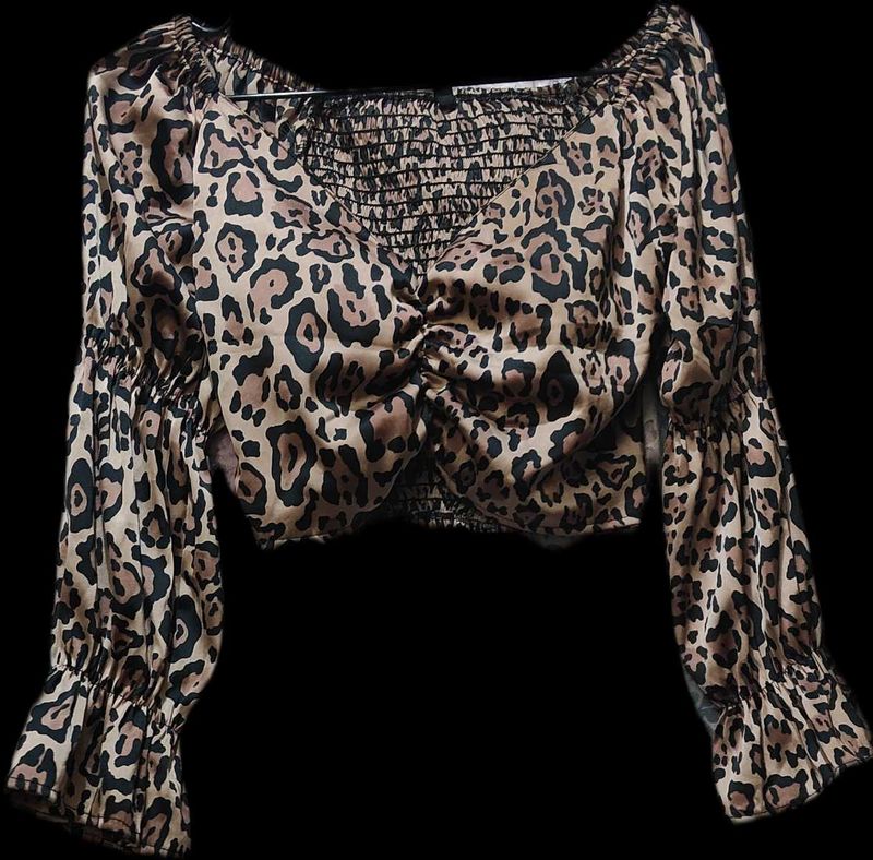 Leopard Print Crop Top
