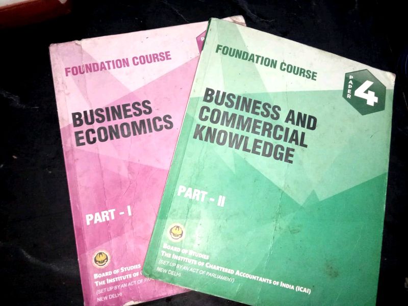 CA foundation &#34;Eco&amp; BCK&#34; Books