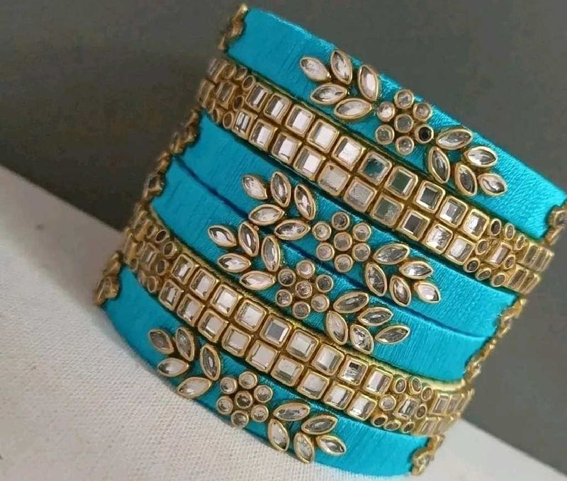 customized thread bangles available in all colors