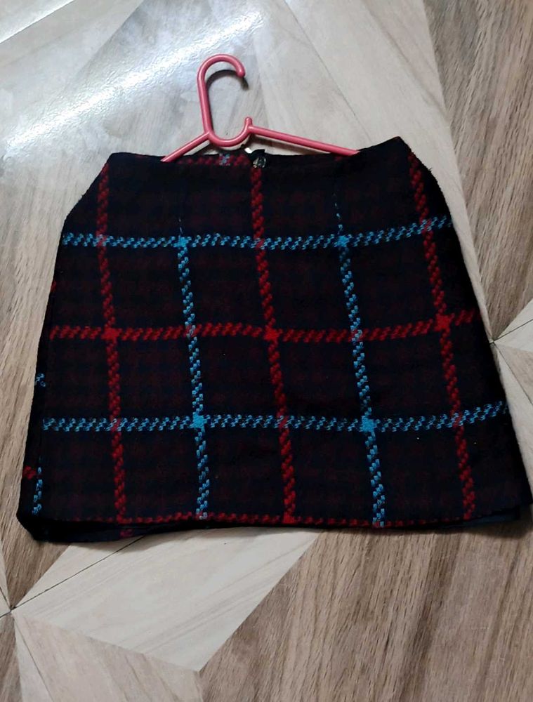 Plaid Mini Skirt