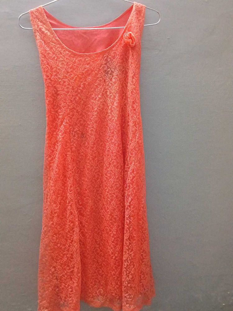 Coral Mini Dress