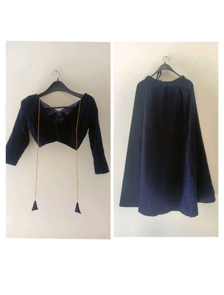 Velvet Lehenga Choli