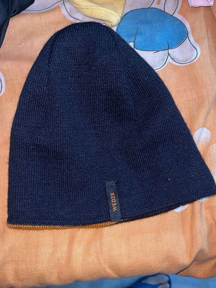 Wedze Beanie Hat Reversible