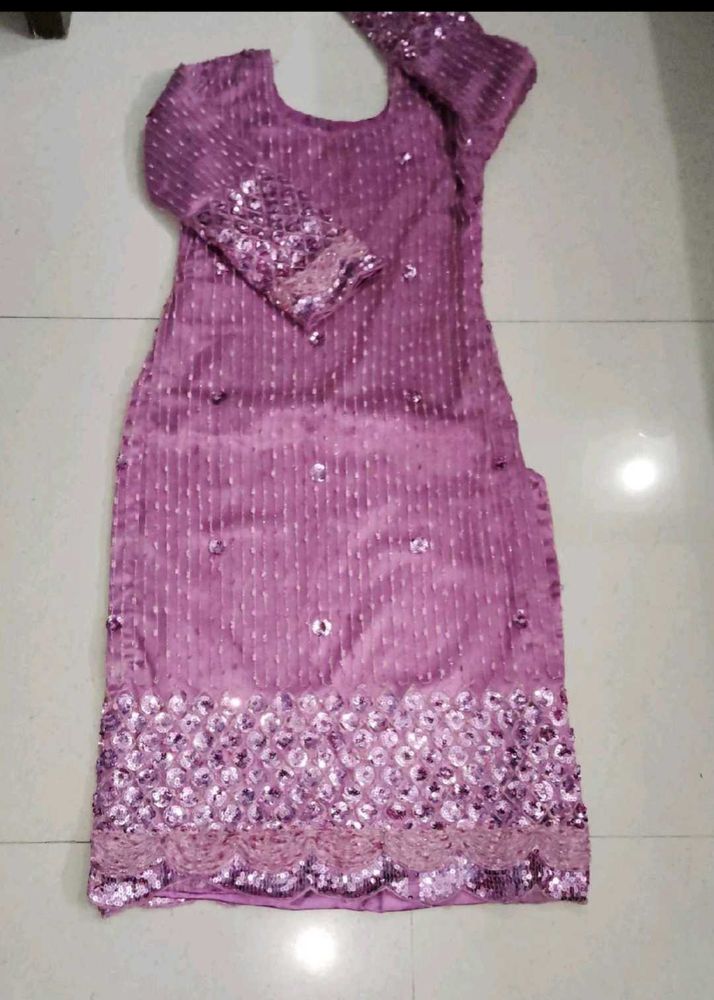 Lavender Sequin Kurta
