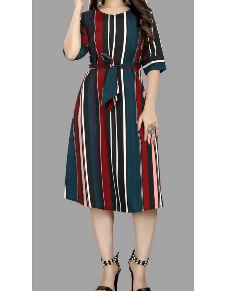 Striped Midi Dress