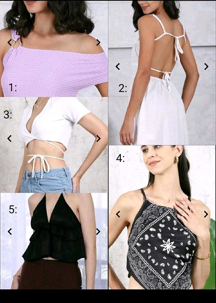 Pack of 1 choose shein top which u want