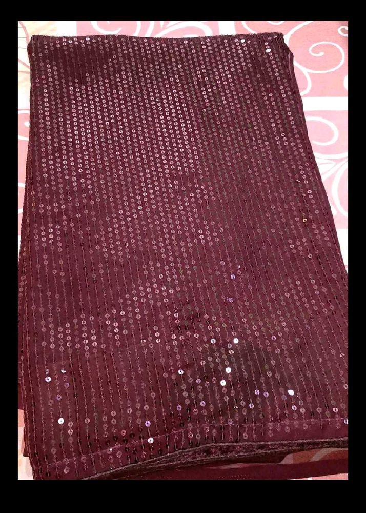 Sequin saree