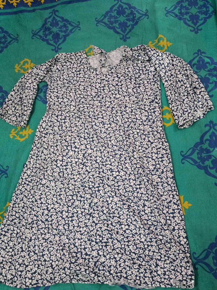 Floral Print A-Line Dress