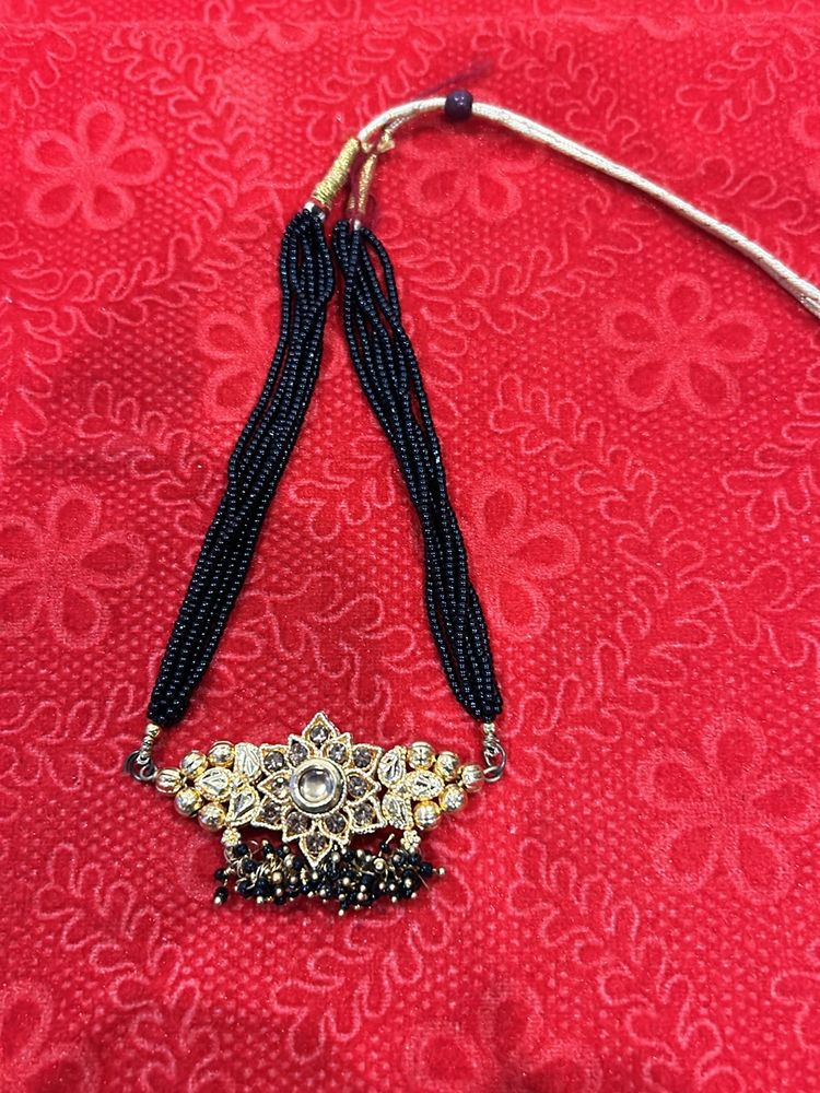 Designer Black Golden Necklace