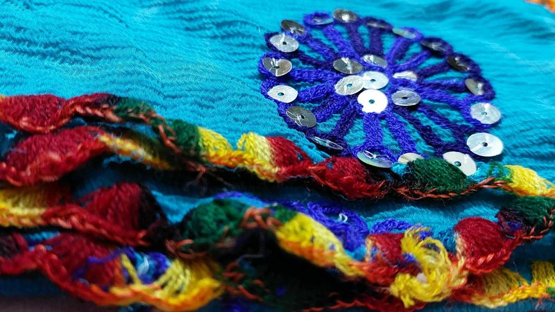 Embroided Shiffon Dupatta