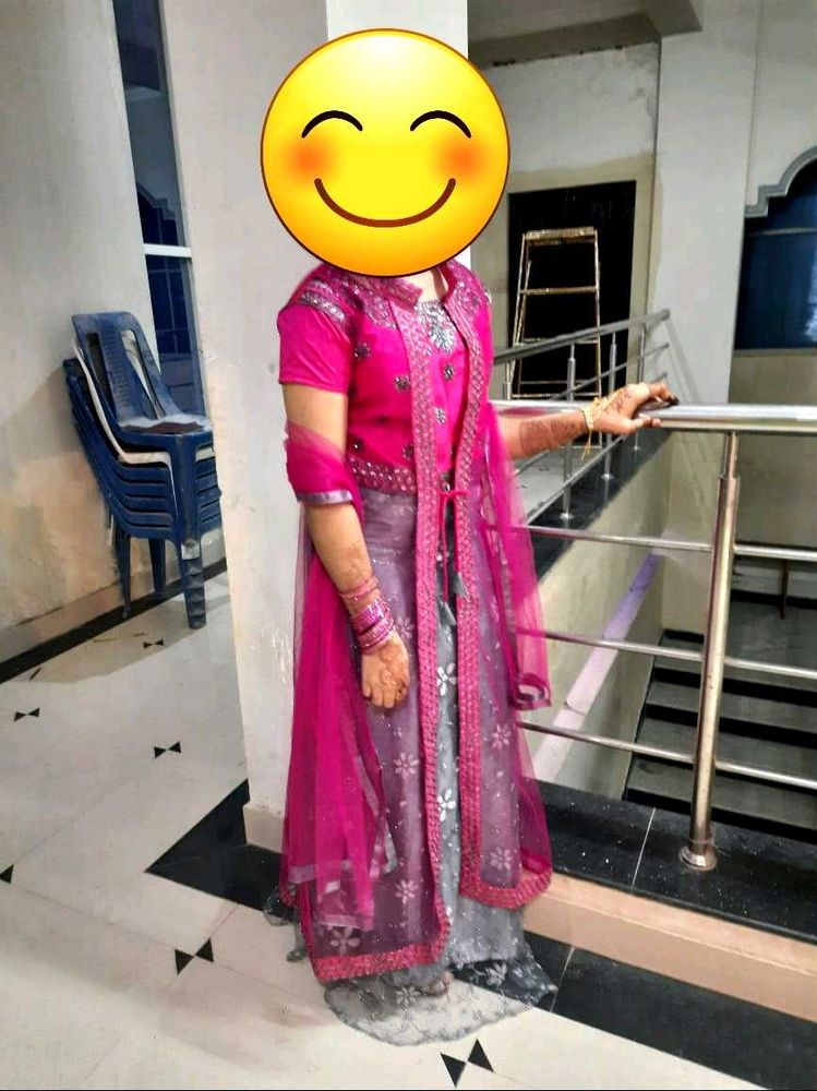 Beautiful Lehenga With a Long Shrug