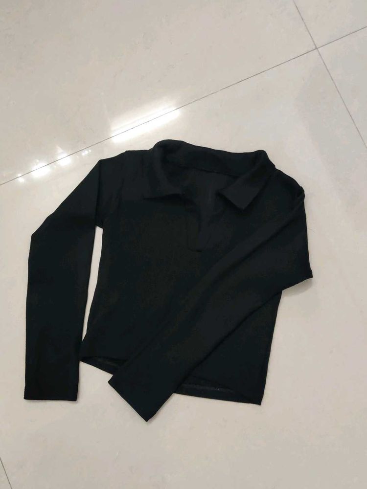 Black Long Sleeve Top