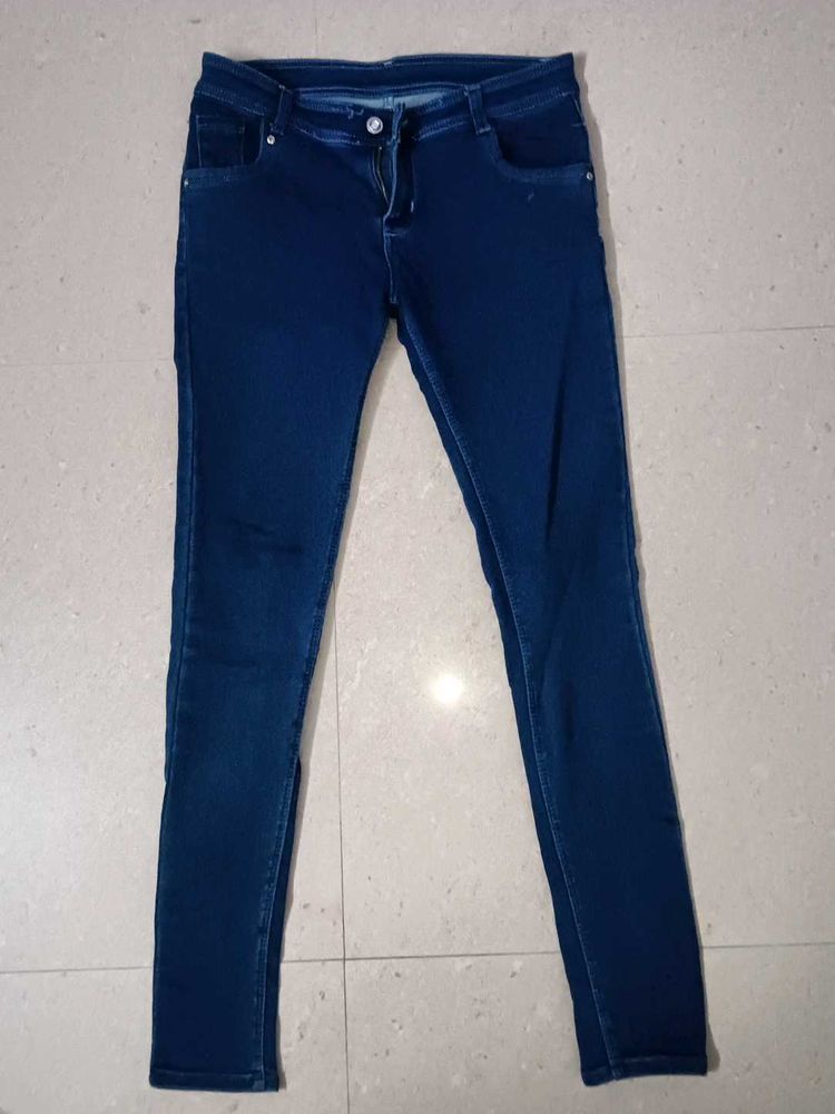 Dark Blue Denim Jeans