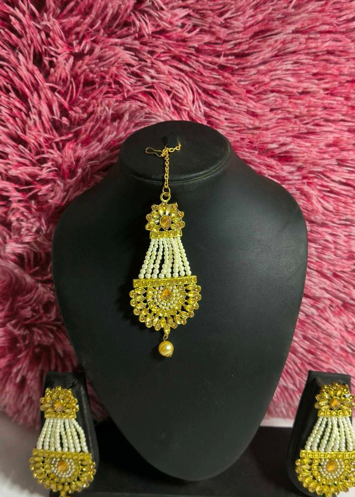 Elegant Indian Jewelry Set beautiful beaded